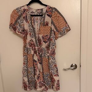 Anthropologie Multicolor Patterned Romper